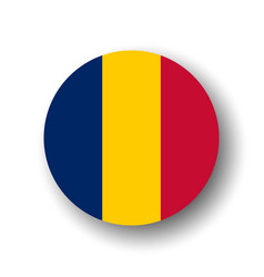 Circle Flag Of Chad