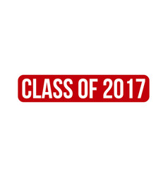 Class Of 2017 Rubber Stamp Seal