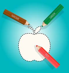 Pencils And Apple