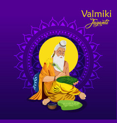 Valmiki Jayanti Greeting Card Design