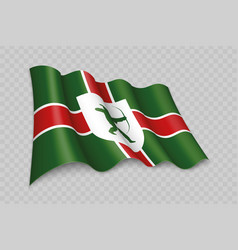 3d Realistic Waving Flag Of Nottinghamshire