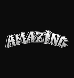 Amazing Word Graffiti Style Letters Hand Drawn