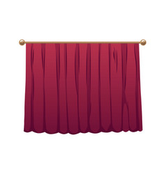 Closed Velvet Curtain For Theater