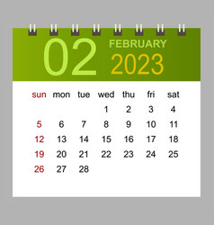 February 2023 Monthly Calendar Template