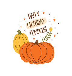 Happy Birthday Pumpkin Autumn Birthday Card