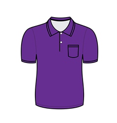 Purple Polo Shirt Outline