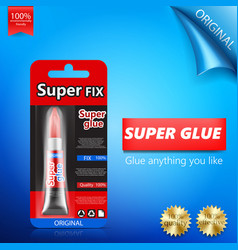 Super Fix Glue Tube Realistic