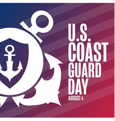 United States Coast Guard Day August 4 Holiday