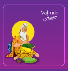 Valmiki Jayanti Greeting Card Design