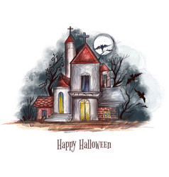 Halloween House Background