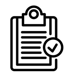 Norm Certificate Clipboard Icon Outline Style