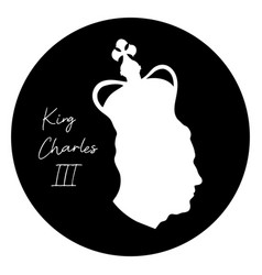 Simple Portrait Silhouette Of King Charles Iii