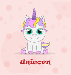 A Baby Unicorn For Postcards Banners Posters