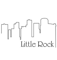 Little Rock City One Line Drawing