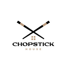 Chop Stick Restaurant Noodle Logo Icon