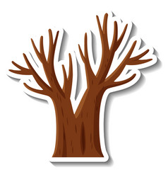 Dead Tree Cartoon Sticker