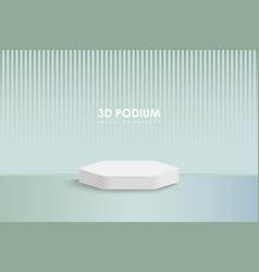 Green Podium Mockup