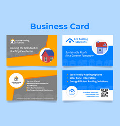 Roofing Service Business Card Home Repair Company