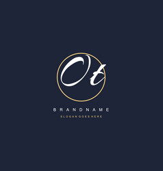 Initial Letter Ot Logo Monogram Feminine Style