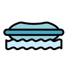 Water Park Attraction Icon Flat