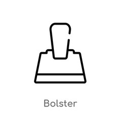 Outline Bolster Icon Isolated Black Simple Line