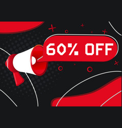 60 Percent Off Hand Holding Megaphone With Speech