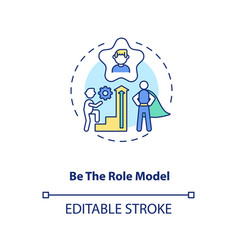 Be Role Model Concept Icon