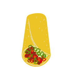 Mexican Food Burrito Isolated