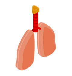 Healthy Lungs Icon Isometric Medical