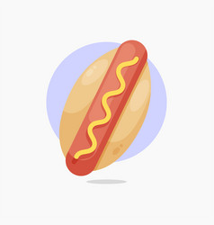 Hot Dog Icon Cartoon Style