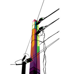 Power Pole Popart