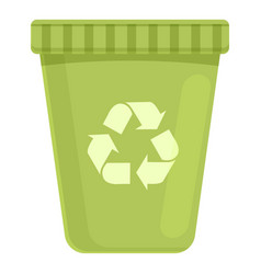 Recycle Glass Icon Cartoon Eco Energy