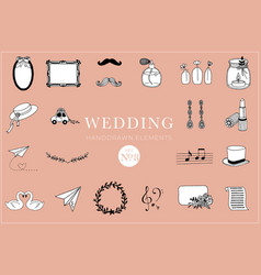 Wedding Handdrawn Elements Set