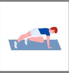 Man Doing Plank Exercise