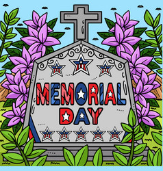 Memorial Day Colored Cartoon