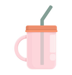 Recycle Plastic Jar Icon Cartoon Eco