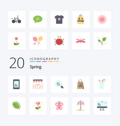 20 Spring Flat Color Icon Pack Like Drink