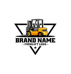 Forklift Isolated For Logo