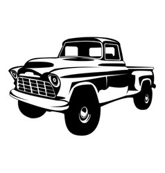 1950s Chevy Truck Silhouette Logo Perimium