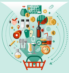 Food Icons Basket