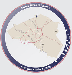 Map Clarke County In Georgia