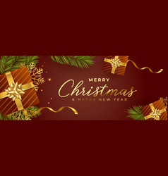 Merry Christmas Holiday Greeting Banner