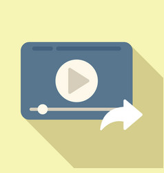 Video Player Icon Flat Chart Graphic