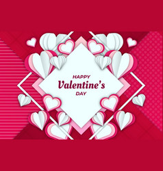 Cute Valentine Square Pink And Maroon Background