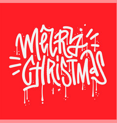 Merry Christmas - Urban Graffiti White Hip Hop