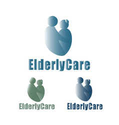 Set Of Elderly Healthcare Logos Nursing Home Sign