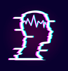 Distorted Glitch Style Portrait