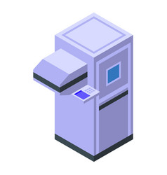 Medical Xray Room Icon Isometric Patient