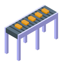 Soap Factory Conveyor Icon Isometric