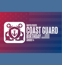 United States Coast Guard Day August 4 Holiday